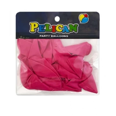 Шарики Pelican 10' (26 см)  пастель фуксия, 10 шт/уп Розовый Pelican (811014)