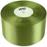 Атласная лента 5см (±5мм) x 33м Зеленый Marill (LA5033-100)