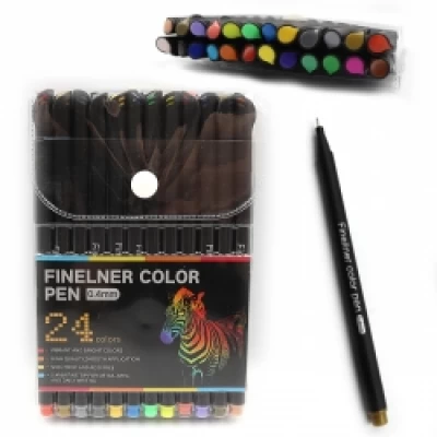 Набор линеров 0,4мм, 24 цвета Разноцветный Без бренда (04031-24ZX/9770-24)