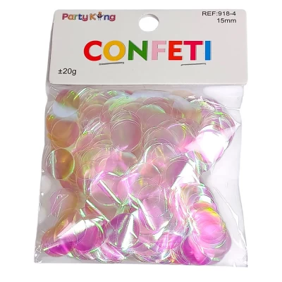 Конфетти кружочки 15мм, ±20гр хамелеон (918-4)