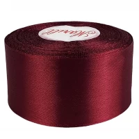 Атласная лента 4см (±5мм) x 33м Красный Marill (LA4033-152)