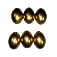 Набор пасхальных яиц 6 х 4см Золото -6шт (L00154)