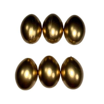 Набор пасхальных яиц 6 х 4см Золото -6шт (L00154)