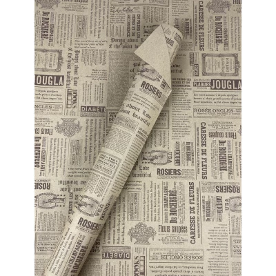 Эко - крафт, бумага подарочная, 0,6 х 6м, 80г (ECP004.2)