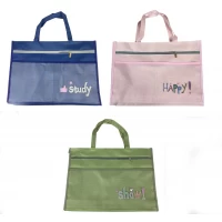 Портфель тканевый А3 (44*32см) на замочку, 5 цветов (27-6/ QB617)