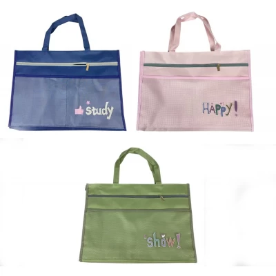 Портфель тканевый А3 (44*32см) на замочку, 5 цветов (27-6/ QB617)