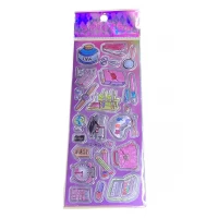 Наклейка пластиковая лазерная 7 х 17см 