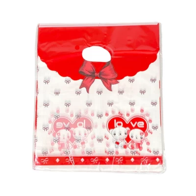 Подарочные пакеты, полиэтиленовые 20 х 25см, 24шт/уп (10700-6)