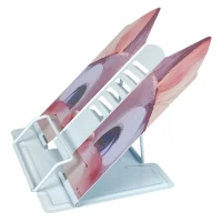 Подставка для книг металлическая фигурная 23 х 21см, Зайка (320С)