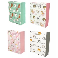 Пакет подарочный с фольгой 18 х 23 х 10см, 210гр, Котики (526C-S)