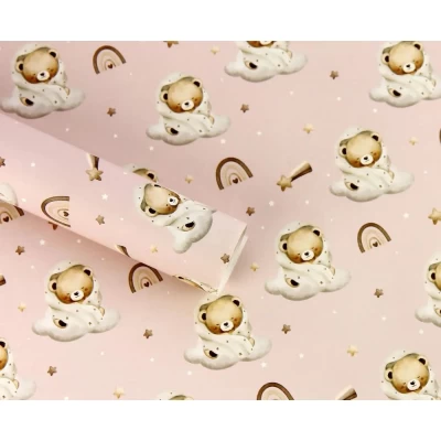 Бумага для упаковки подарков 10 листов  100 х 70см 50г (PCZ10070-10-605)