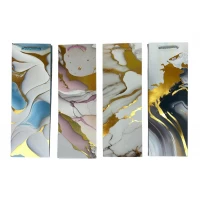 Пакет подарочный под бутылку, фольгированный, 4 дизайна, 210g, 12 x 35 x 10см (7932)