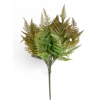 Ветка папороти, 38 см, коричнево-зеленая (с30548)