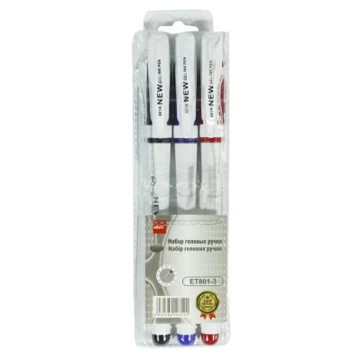 Ручки гелевые  3 цвета Разноцветный Unison (ET801-3)