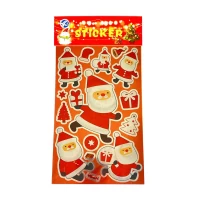 Наклейка новогодняя лазерная13 х 24,5см (QS-DD)