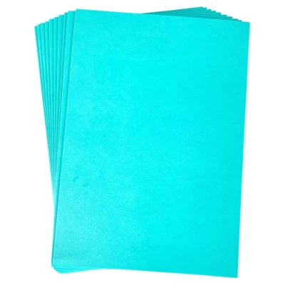 Фоамиран 20 х 30см, 1,5мм, 10 листов, бирюзовый (15A4-7043)