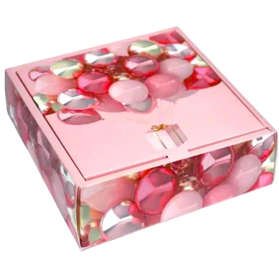 Подарочная коробка раскладная, 30 х 30 х 7,4см, 350гр  Шарики (H808-2L)