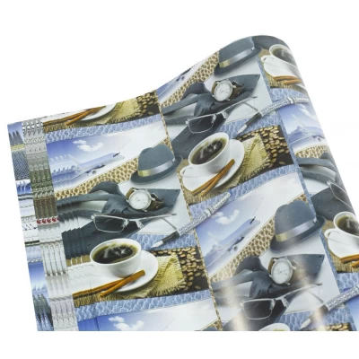 Бумага упаковочная мелованная 80г 25 листов  100 х 70см (мужская серия) Разноцветный Unison (PVM 10070-25M)