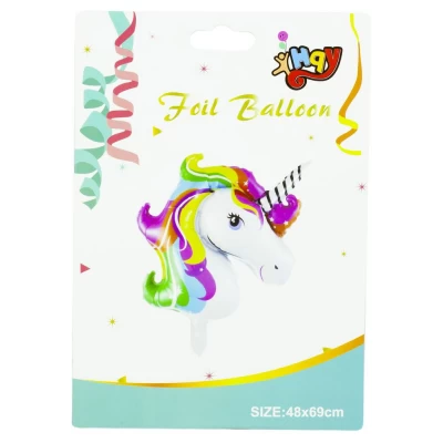 Шарик фольгированный Единорог, 69 х 48см, 30мкм Разноцветный Unison (10089) Шарик фольгированный Единорог, 69 х 48см, 30мкм Разноцветный Unison (10089)