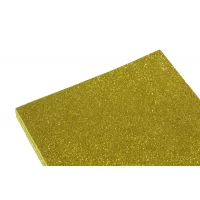 Фоамиран 1,8мм желтый  с глиттером (10листов) Желтый Unison (7941)