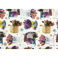 Бумага упаковочная мелованная 80г 10 листов  100 х 70см Белый Unison (PVM10-11)