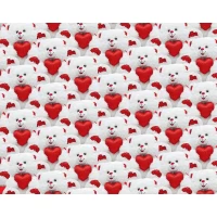 Бумага упаковочная мелованная 80г 10 листов  100 х 70см Белый Unison (PVM10-36)