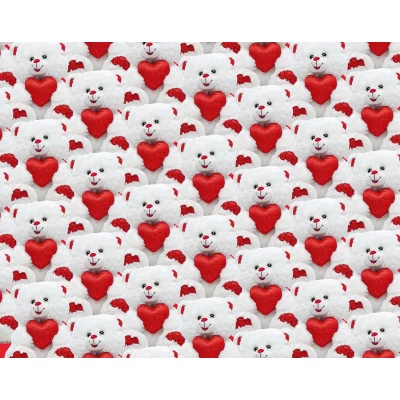 Бумага упаковочная мелованная 80г 10 листов  100 х 70см Белый Unison (PVM10-36)