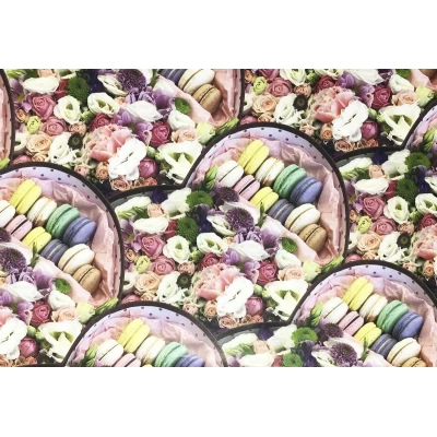 Бумага упаковочная мелованная 80г 10 листов  100 х 70см Бежевый Unison (PVM10-52)