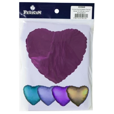 Шарик фольгированный PELICAN сердце 18 