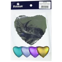 Шарик фольгированный PELICAN сердце 10' (25см), СЕРЕБРО, 5шт/уп Серебряный Pelican (833702) Шарик фольгированный PELICAN сердце 10' (25см), СЕРЕБРО, 5шт/уп Серебряный Pelican (833702)