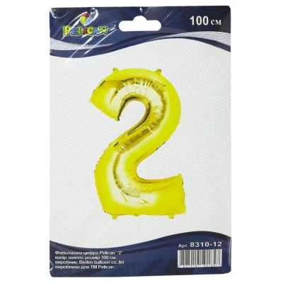 Цифра фольгированная Pelican, 