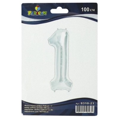 Цифра фольгированная Pelican, 