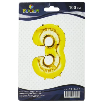 Цифра фольгированная Pelican, 