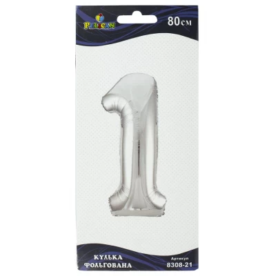 Цифра фольгированная Pelican, 