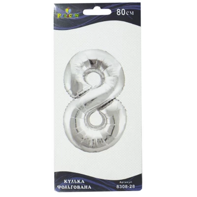 Цифра фольгированная Pelican, 