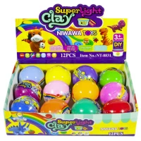 Моделин 12 цветов по 30г Разноцветный Unison (NT-8831)