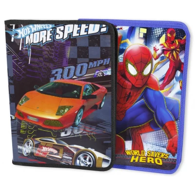 Папка A4  школьная на змейке 23 х 33см Разноцветный Unison (5341)