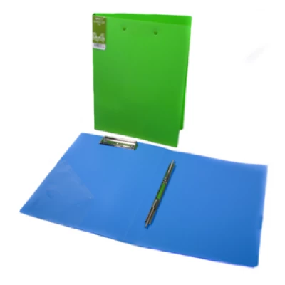 Папка пластиковая  с усами  верхний прижим с карманом Разноцветный Unicorn (ARH151)