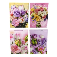 Пакет подарочный 210гр, 18 x 23 x 10см (12шт/уп) Разноцветный Unison (ZD-883-4S)