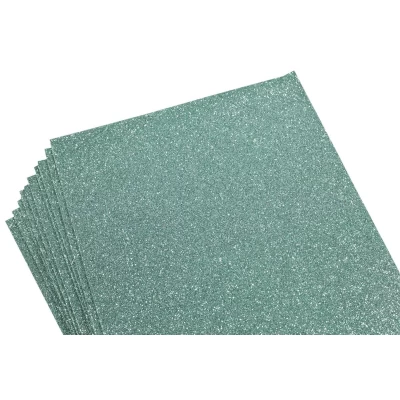 Фоамиран 2мм тиффани с глиттером  10листов (8961)