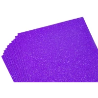 Фоамиран 1,8 мм фиолетовый с глиттером, переливается разными цветами 10 листов Фиолетовый Unison (10508)