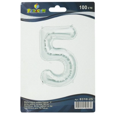 Цифра фольгированная Pelican, 
