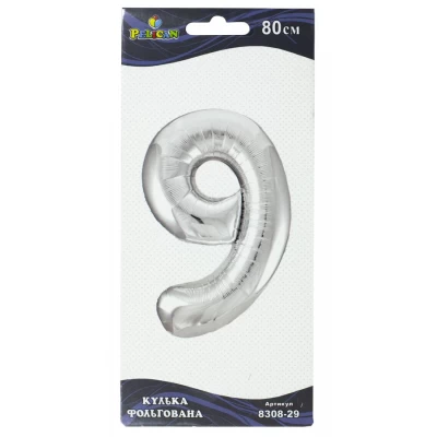 Цифра фольгированная Pelican, 