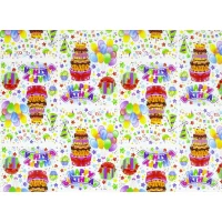 Бумага упаковочная мелованная 80г 10 листов  100 х 70см Разноцветный Unison (PVM10-107)