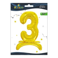 Цифра фольгированная на подставке Pelican 