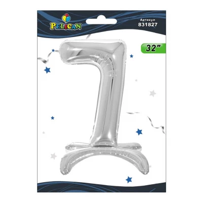 Цифра фольгированная на подставке Pelican Цифра фольгированная на подставке Pelican