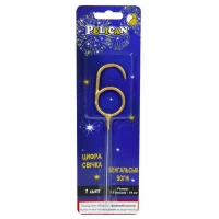 Свеча цифра бенгальская Pelican, 