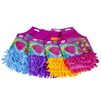 Тряпка   перчатка из микрофибры односторонняя 12шт/уп Разноцветный Unison (CP8030)