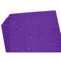 Фоамиран 1,7мм светло  фиолетовый с глиттером    10 листов (17GLA4-019)