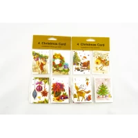 Открытка новогодняя 3D 210г, 4шт/уп, 5,5 х 8см Белый Unison (937) Открытка новогодняя 3D 210г, 4шт/уп, 5,5 х 8см Белый Unison (937)